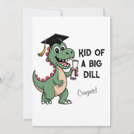 Grappige dinosaurus afstudeerkaart – Kid van een g Bedankkaart