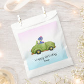 Grappige dinosaurus antiek auto B2S kinderen Verja Bedankzakje (Geknipt)