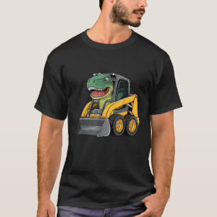 Grappige Dinosaurus Bouw Truck Graafmachine Kinder T-shirt