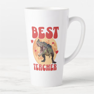 Grappige dinosaurus Dino beste leraar Latte Mok