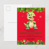 Grappige dinosaurus eet peperkoekjes Kerstmis Feestdagenkaart (Voorkant / Achterkant)