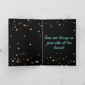 Grappige dinosaurus en bassets op "Just Because" K Kaart (Binnen)