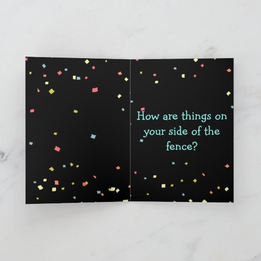 Grappige dinosaurus en bassets op "Just Because" K Kaart (Binnen)