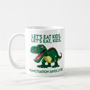 Grappige dinosaurus grammatica les koffiemok