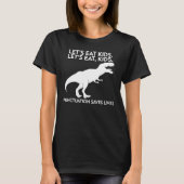 Grappige dinosaurus grammatica les t-shirt (Voorkant)