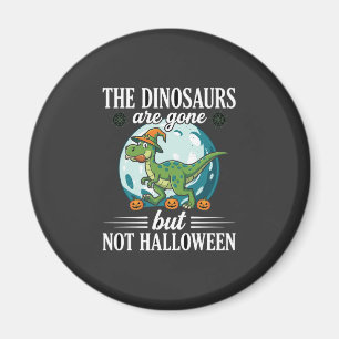 Grappige Dinosaurus Halloween Heks Grafisch Magneet