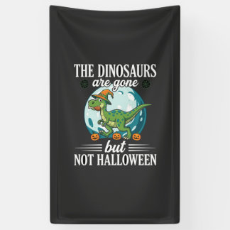 Grappige Dinosaurus Halloween Heks Grafisch Spandoek