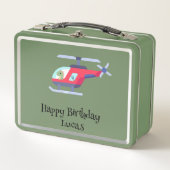 Grappige dinosaurus Helikopter Verjaardagsfeestje  (Voorkant)