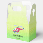 Grappige dinosaurus Helikopter Verjaardagsfeestje  Bedankdoosjes (Geopend)