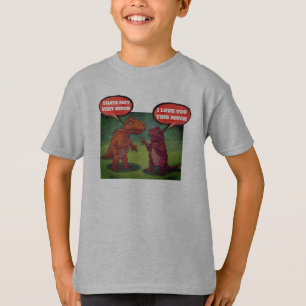 Grappige dinosaurus houdt van T-Rex Pun T-Shirt De