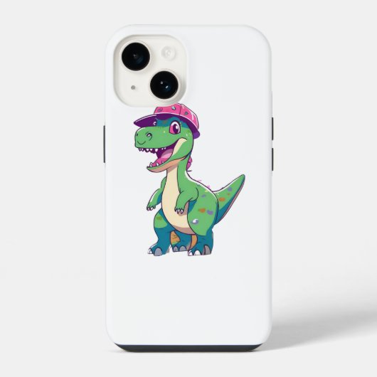 grappige dinosaurus iPhone hoesje (Achterkant)