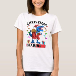 Grappige Dinosaurus Kerstmis T Rex Cadeaus Vakanti T-shirt