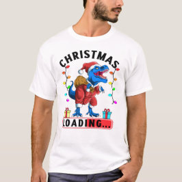 Grappige Dinosaurus Kerstmis T Rex Cadeaus Vakanti T-shirt