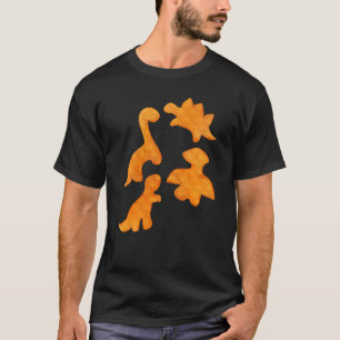 Grappige dinosaurus kip nugget Kinder Mannen vrouw T-shirt