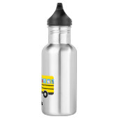 Grappige dinosaurus klaar terug naar school Bus Bo Waterfles (Rechts)