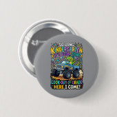 Grappige dinosaurus kleuterschool afstuderen - Pas Ronde Button 5,7 Cm (Voorkant /achterkant)
