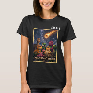 Grappige Dinosaurus Meteoriet Uitsterving T-shirt