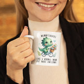 Grappige dinosaurus Moederdag cadeau voor Dierenvr Koffiemok