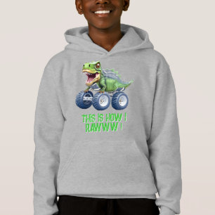 Grappige dinosaurus monster truck
