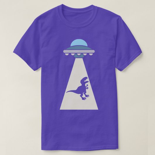Grappige dinosaurus ontvoering t-shirt (Design voorkant)