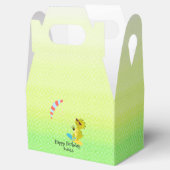 Grappige dinosaurus Paraglider Board School feest  Bedankdoosjes (Geopend)