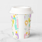 Grappige Dinosaurus Prinses Verjaardag Papieren Bekers (Rechts)