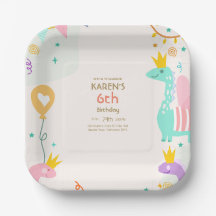 Grappige Dinosaurus Prinses Verjaardag