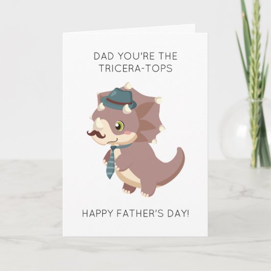 Grappige Dinosaurus Pun Vaderdag Kaart (Voorkant)