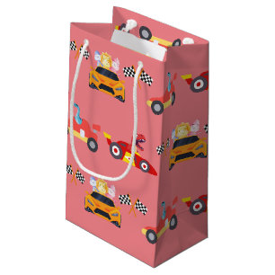 Grappige Dinosaurus raceauto jongen kinderen Verja Klein Cadeauzakje