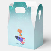 Grappige dinosaurus raket terug 2 School Verjaarda Bedankdoosjes (Geopend)