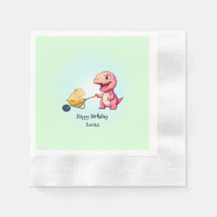 Grappige dinosaurus rietjes winkelwagen Verjaardag Servet