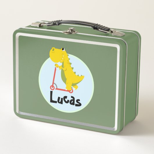 Grappige dinosaurus scooter Speelgoed Terug naar s (Voorkant)