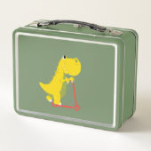 Grappige dinosaurus scooter Speelgoed Terug naar s (Achterkant)