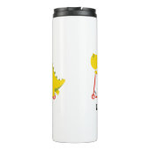 Grappige dinosaurus scooter Speelgoed Terug naar s Thermosbeker (Achterkant)