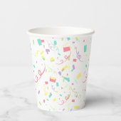 Grappige dinosaurus scooter Speelgoed Verjaardagsj Papieren Bekers (Achterkant)