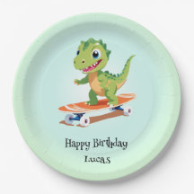 Grappige dinosaurus Skateboard Verjaardagsfeestje