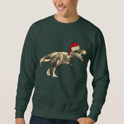 Grappige Dinosaurus T-Rex Kerstman Kerstmis Trui (Voorkant)