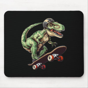Grappige dinosaurus T Rex op skateboard skateboard Muismat
