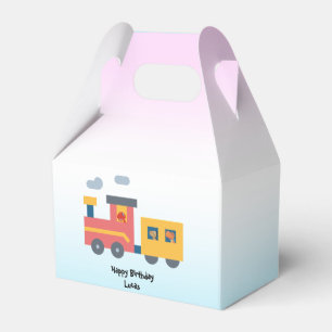 Grappige dinosaurus trein truck jongen Terug 2 Sch Bedankdoosjes