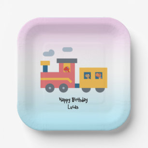 Grappige dinosaurus trein truck jongen Terug 2 Sch Papieren Bordje