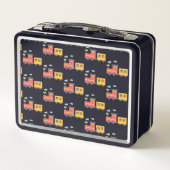 Grappige dinosaurus trein truck jongen Terug naar  (Achterkant)