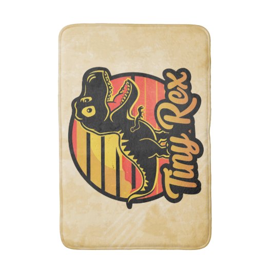 Grappige  Dinosaurus Trex bij Sunset Tiny Rex Badmat (Voorkant Verticaal)