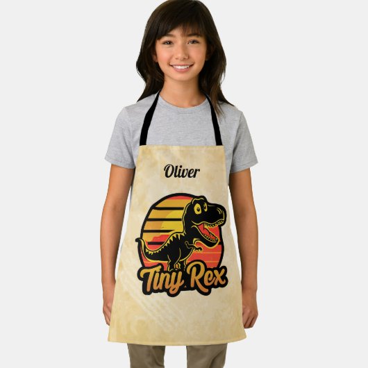 Grappige  Dinosaurus Trex bij Sunset Tiny Rex Schort (Insitu)