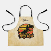 Grappige  Dinosaurus Trex bij Sunset Tiny Rex Schort (Voorkant)