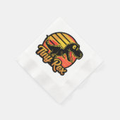 Grappige Dinosaurus Trex bij Sunset Tiny Rex Servet (Hoek)