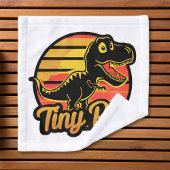 Grappige  Dinosaurus Trex bij Sunset Tiny Rex Washandje
