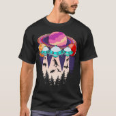 Grappige dinosaurus Ufo Lover Alien T-shirt (Voorkant)