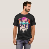 Grappige dinosaurus Ufo Lover Alien T-shirt (Voorkant volledig)
