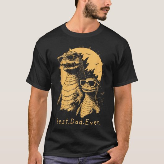 Grappige dinosaurus vader ooit t-shirt (Voorkant)