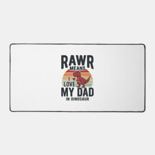 Grappige dinosaurus vader RAWR vintage shirt ontwe Bureaumat